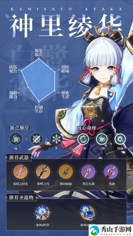 原神神里绫华强度解析强度如何