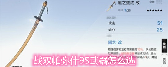 战双帕弥什9S武器选择推荐详解