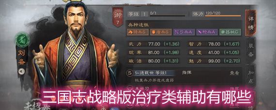 三国志战略版治疗类辅助排名详解