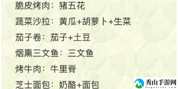 食之契约菜谱大全分享 装备词条洗练与属性提升