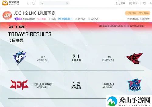虎牙直播LPL:阿乐大圣大闹天宫一锤定音,LNG险胜JDG豪取三连胜
