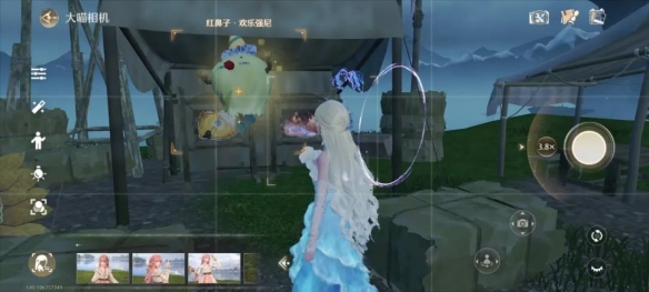 无限暖暖拍下红鼻子强尼的照片操作流程