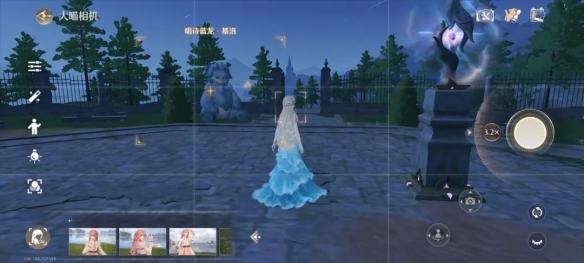 无限暖暖给古花愿镇纪念公园的诗人拍照完成技巧