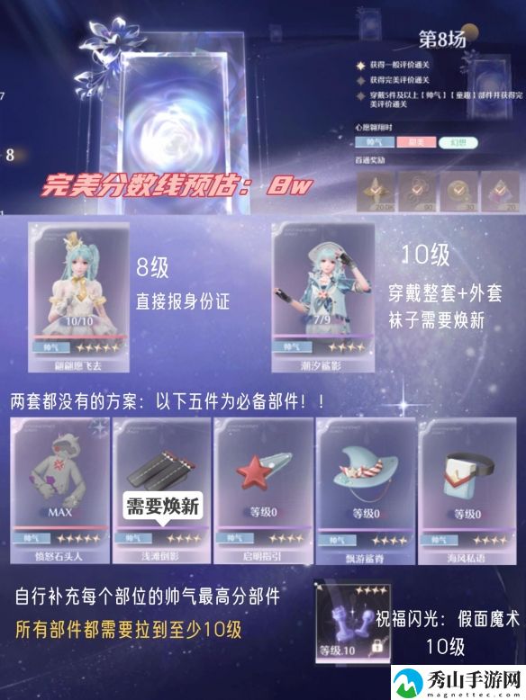 无限暖暖平民党1.1版本第三期巅峰赛满星技巧解析
