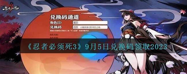 忍者必须死39月5日兑换码分享 技能组合输出最大化