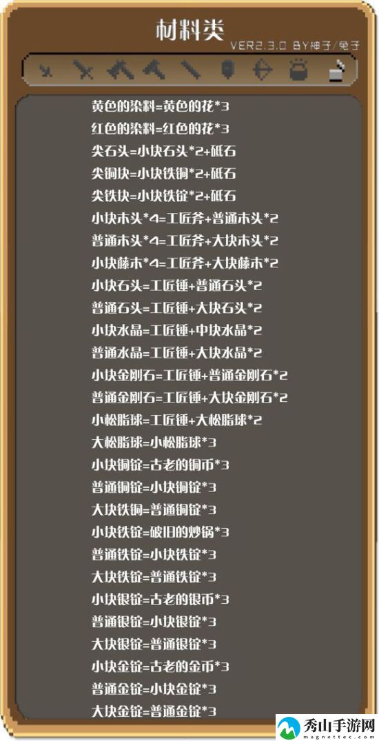 锻冶屋英雄谭合成表分享