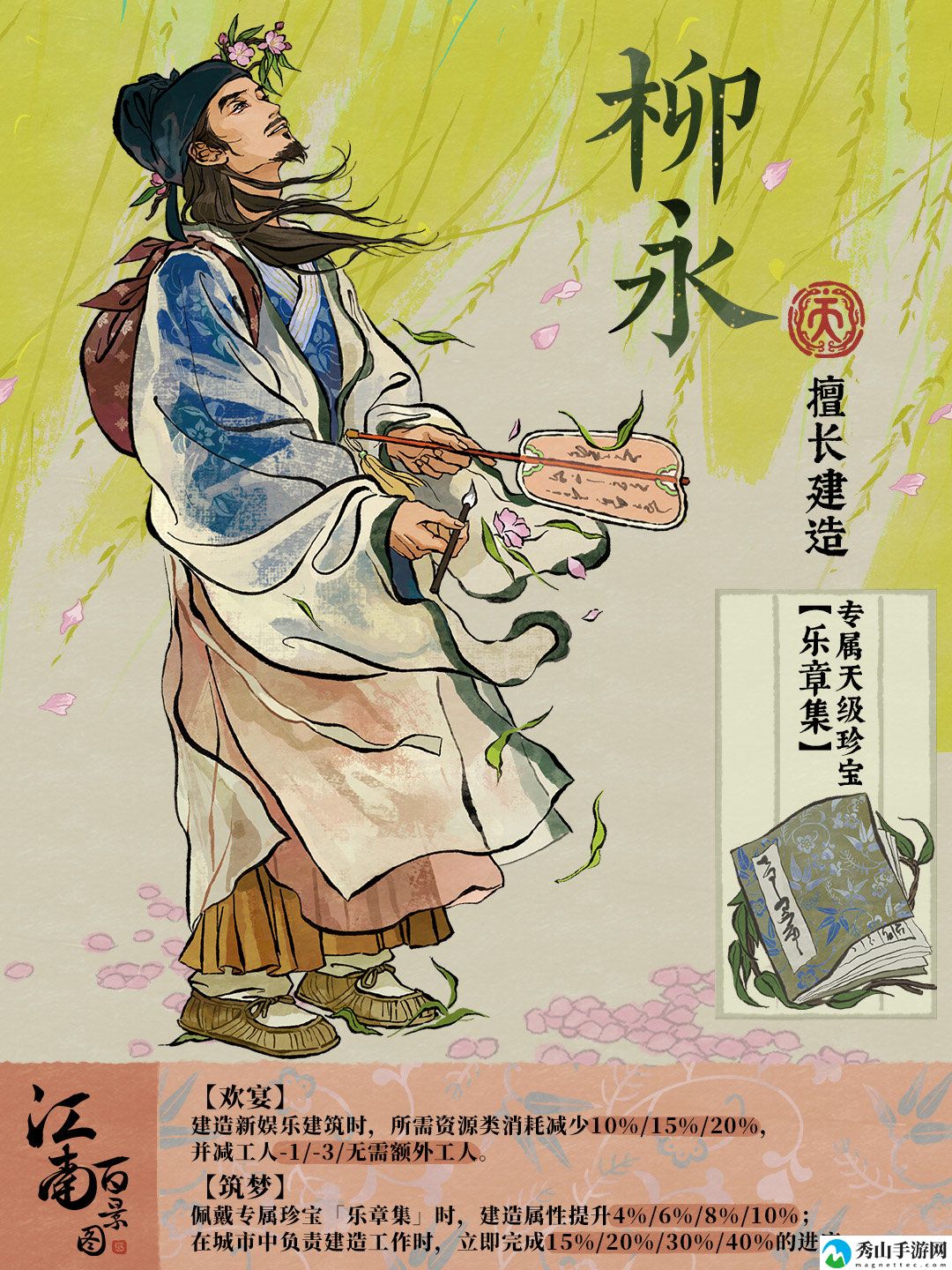 江南百景图柳永人物详细一览