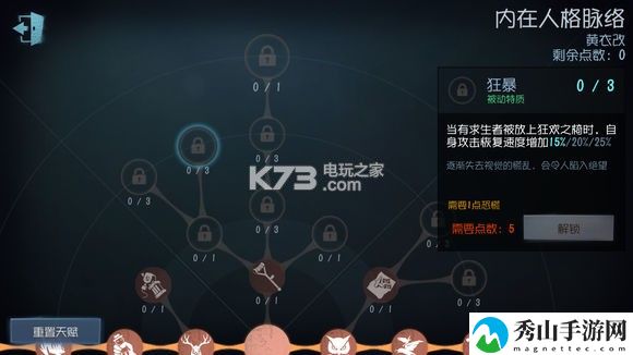 第五人格黄衣之主天赋加点推荐：体验不同的游戏结局和故事情节